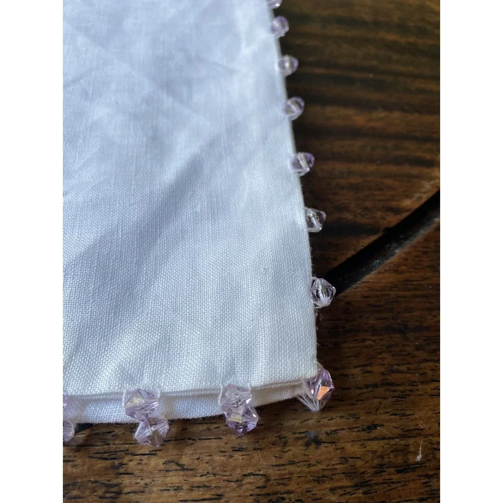Pottery Barn 2 Placemats White Cotton Double Sided19